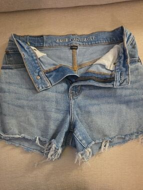 American Eagle Light Blue Stretch Denim Shorts